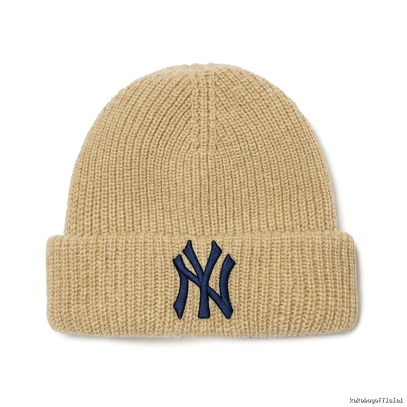 MLB classic beige knitted hat
