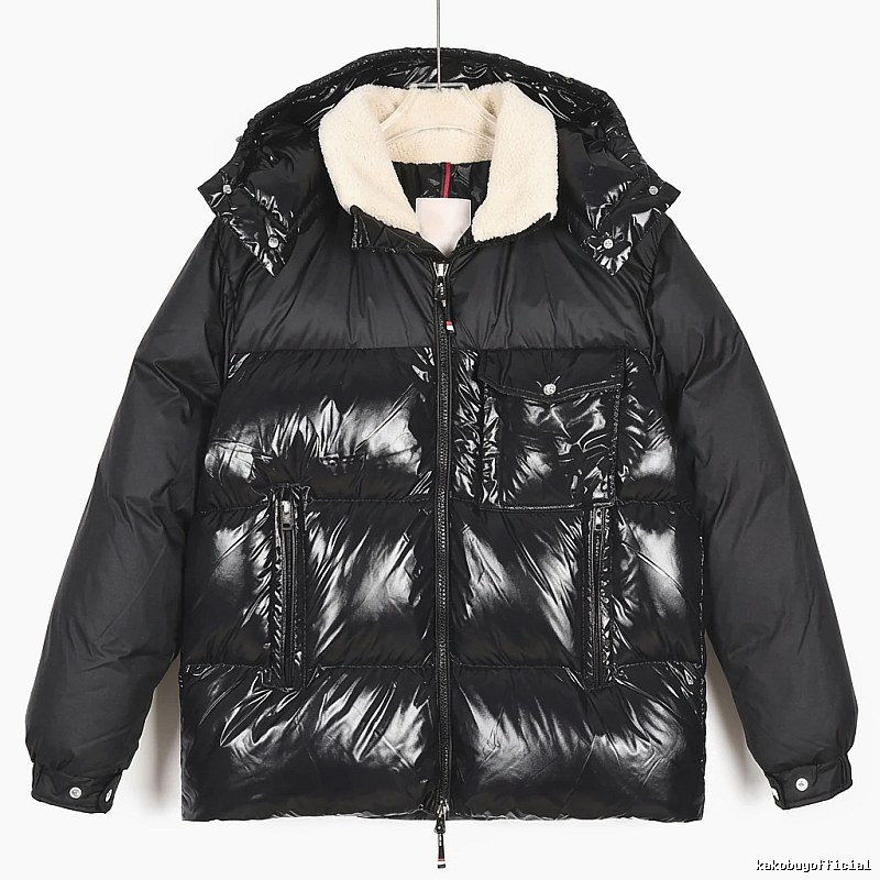 Moncler Glossy and Trendy Black Down Jacket