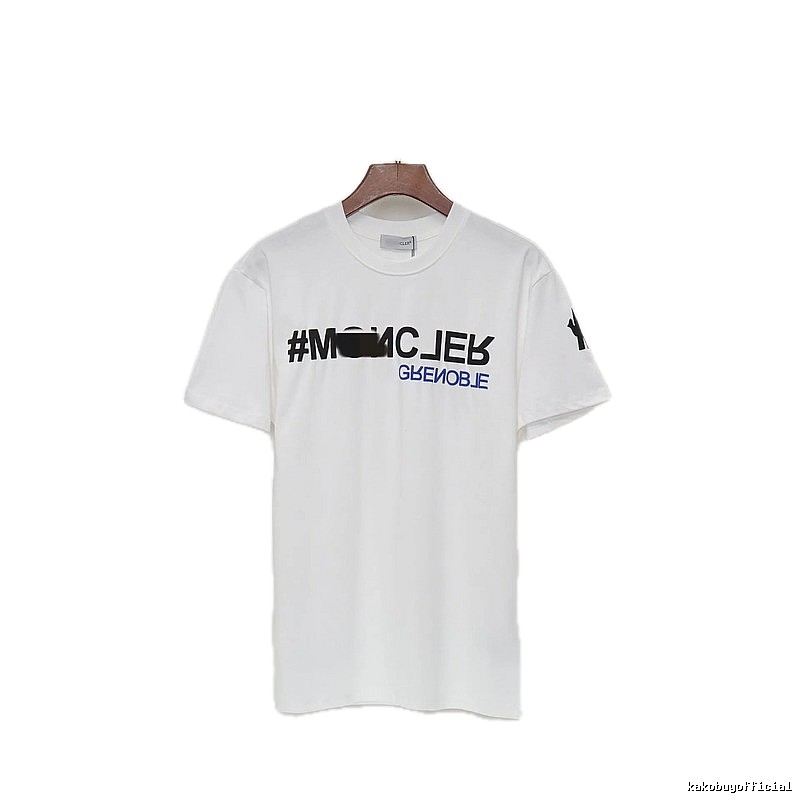 Moncler Grenoble Trendy Printed White T-Shirt