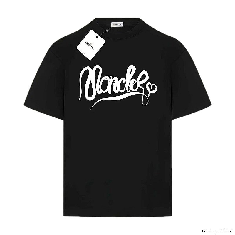 Moncler Love Trendy Black T-shirt