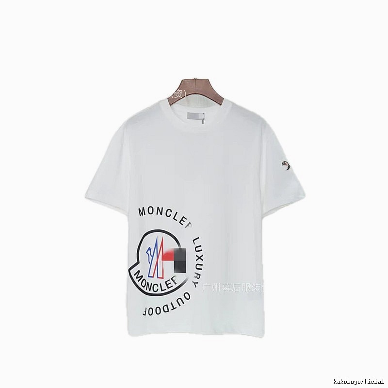 Moncler Outdoor Casual Style White Short-sleeve T-shirt