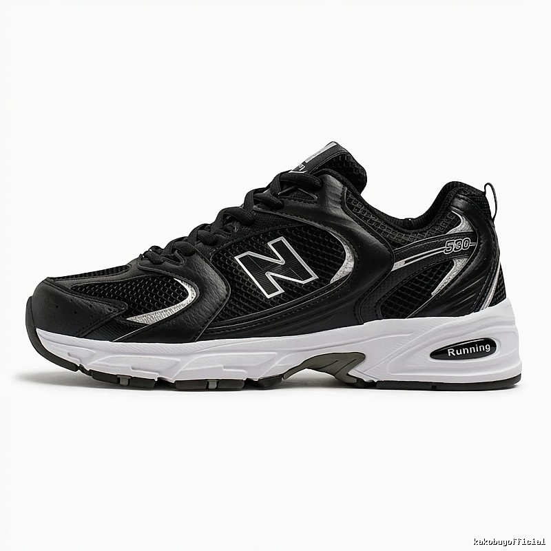New Balance 530 retro style black shoes