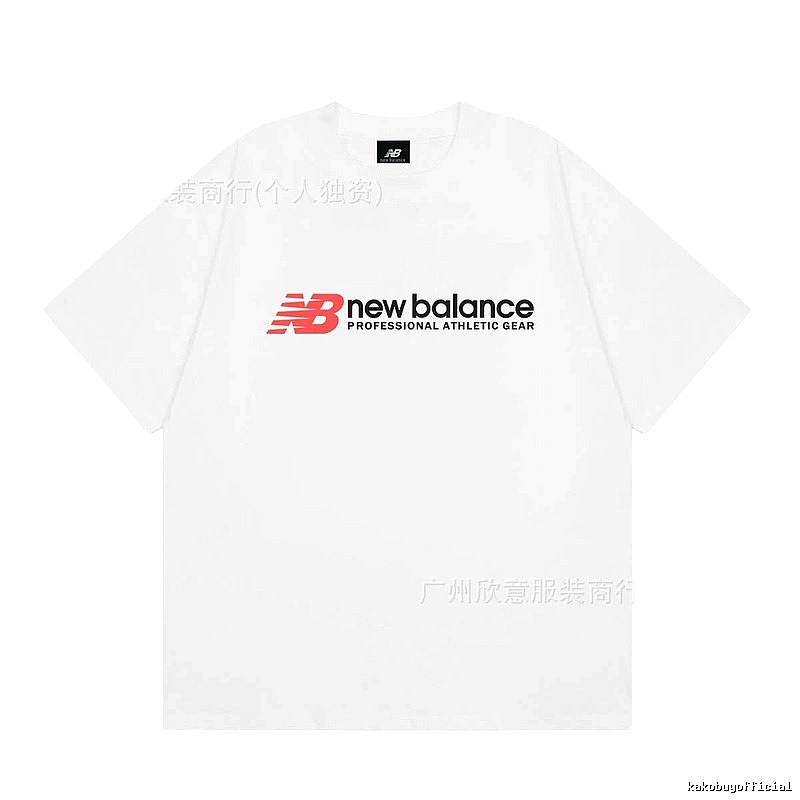 New Balance Sports Casual Style White Short-sleeve T-shirt