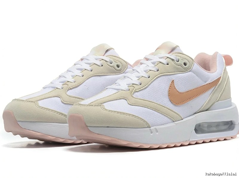 Nike Air retro-style white shoes
