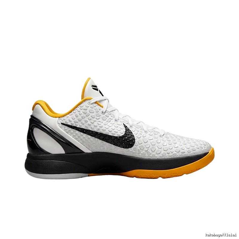 Nike Kobe series black, white and yellow basketball shoes
