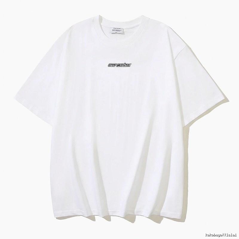 Off-White minimalist style white T-shirt