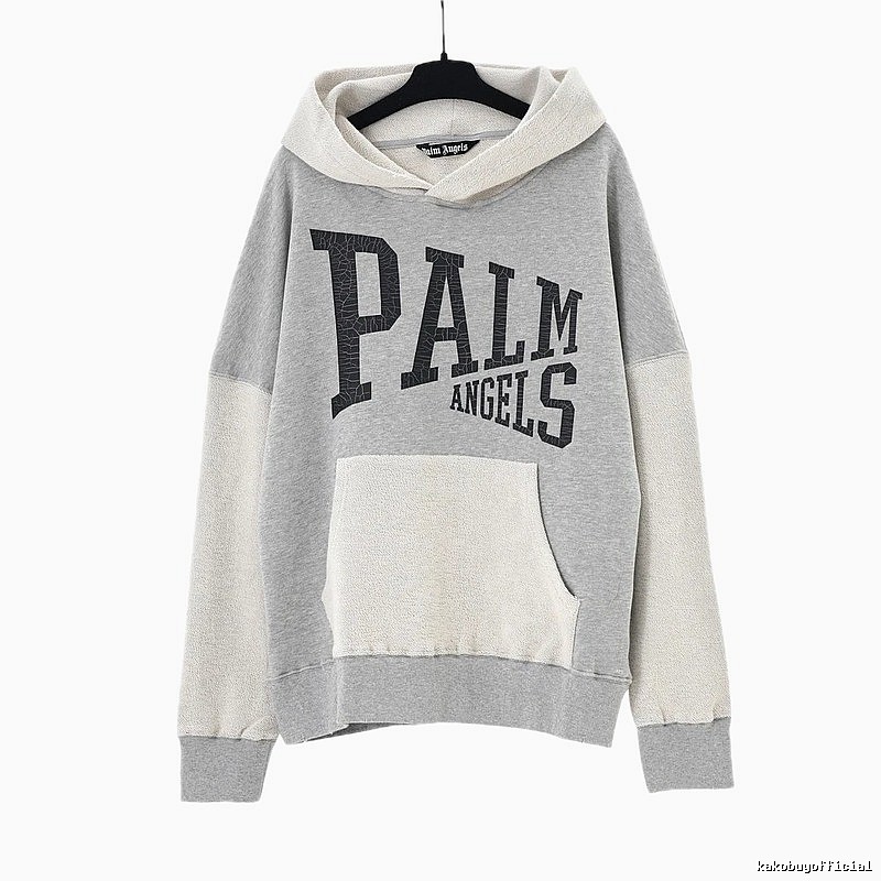 Palm Angels patchwork grey sweatshirt