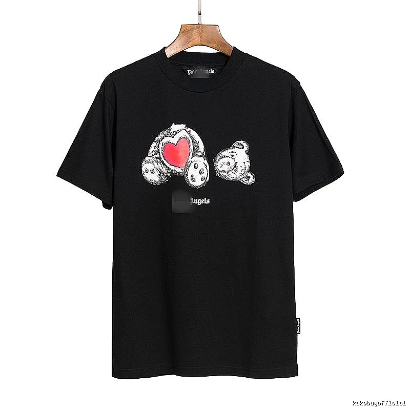 Palm Angels Sport Bear graphic T-shirt White Colorful Bear for Collection Drops