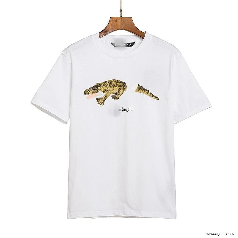 Palm Angels Streetwear Bear graphic T-shirt White Colorful Bear with Practical Shape