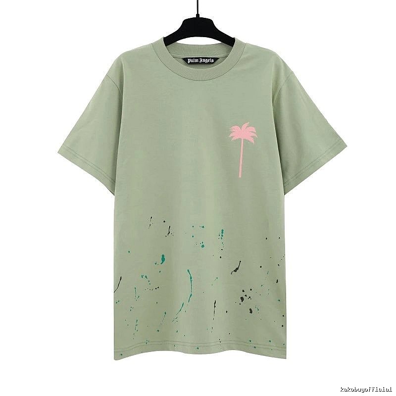 Palm Angels Urban Logo T-shirt White Palm Tree with Statement Pattern