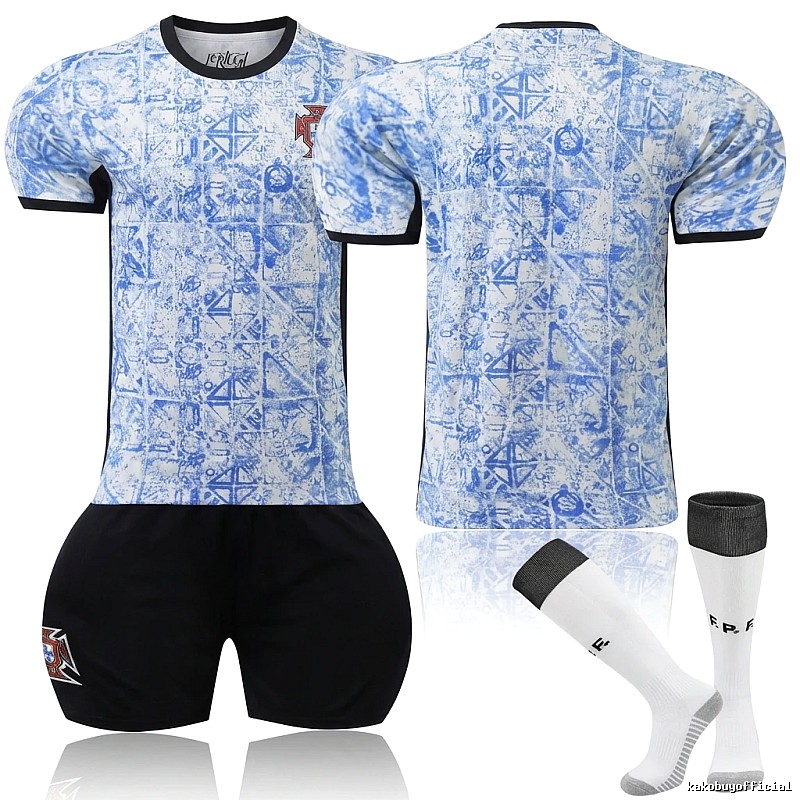 Portuguese blue and white retro-style team uniforms