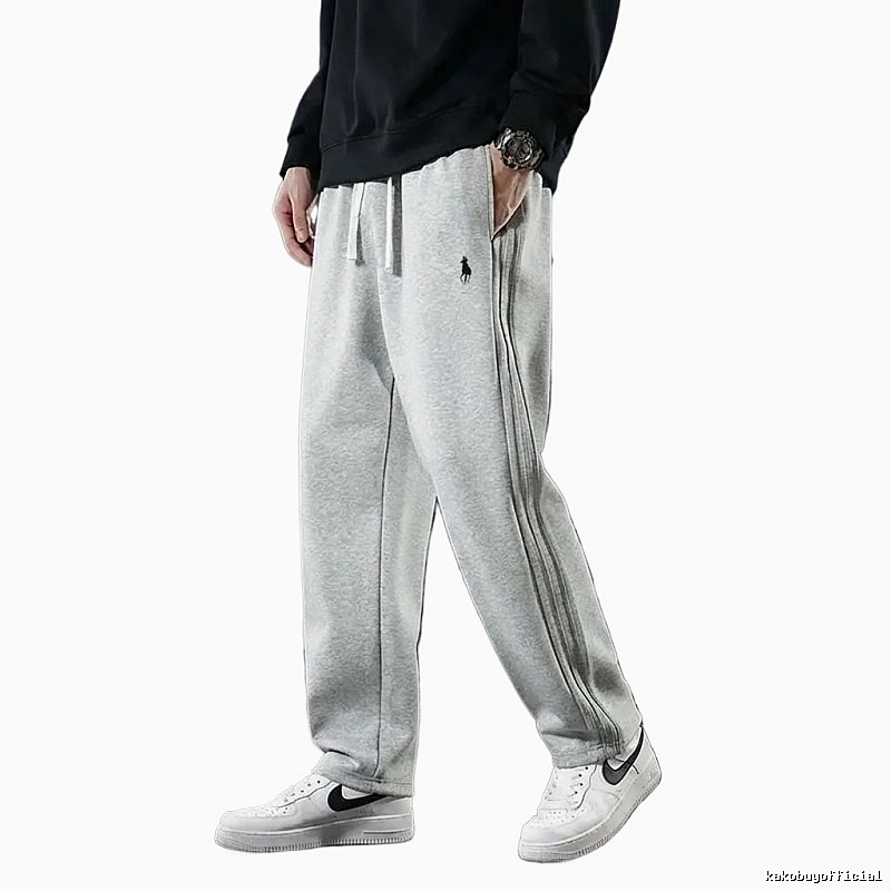 Ralph Lauren casual style fleece-lined grey pants