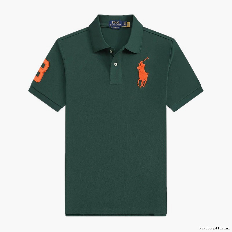 Ralph Lauren Polo American retro style dark green shirt