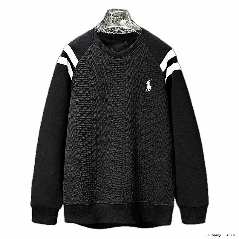 Ralph Lauren retro-style black sweatshirt