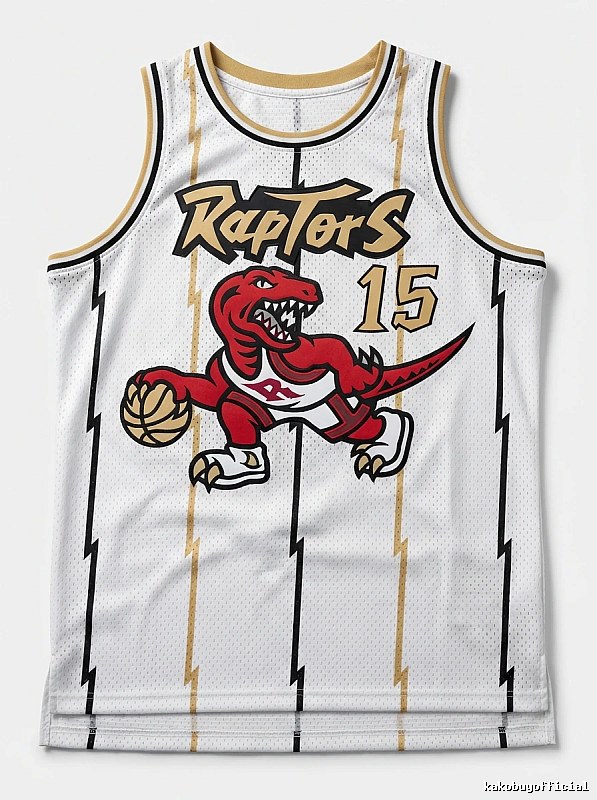 Raptors Carter-style white trendy brand jersey