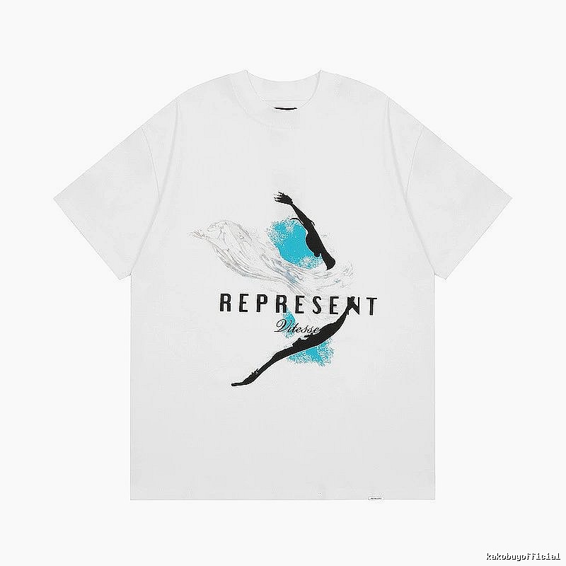 Represent White Style 826 Owners Club T-Shirt Poolside Style Logo