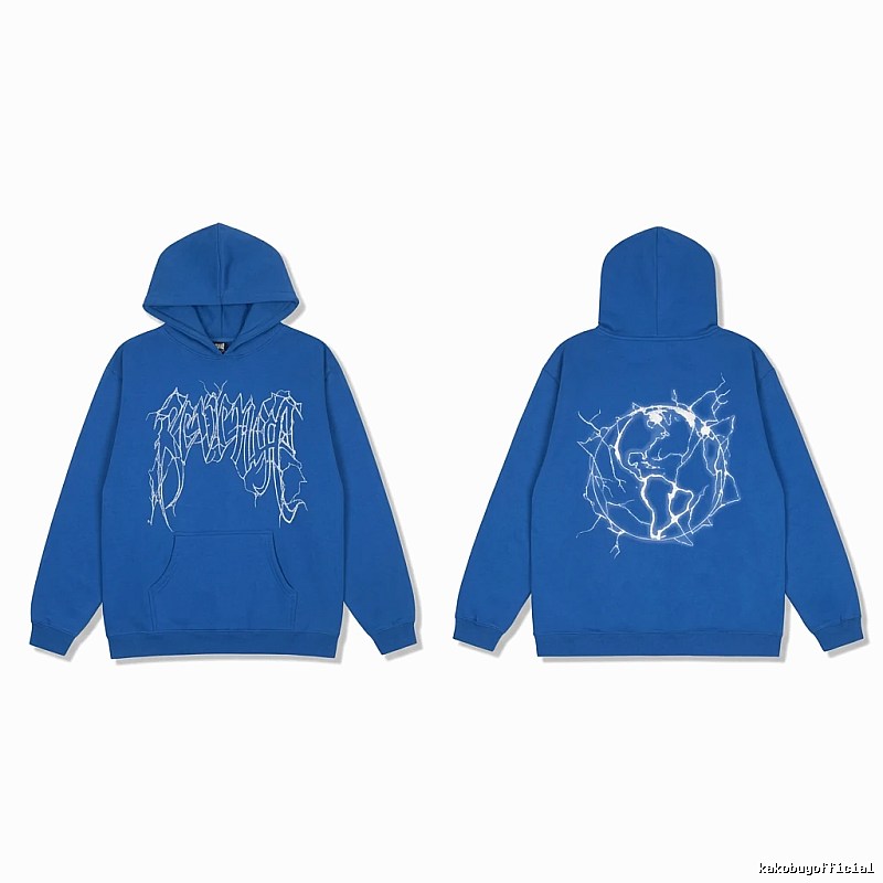 Revenge Lightning Wind Blue Hoodie
