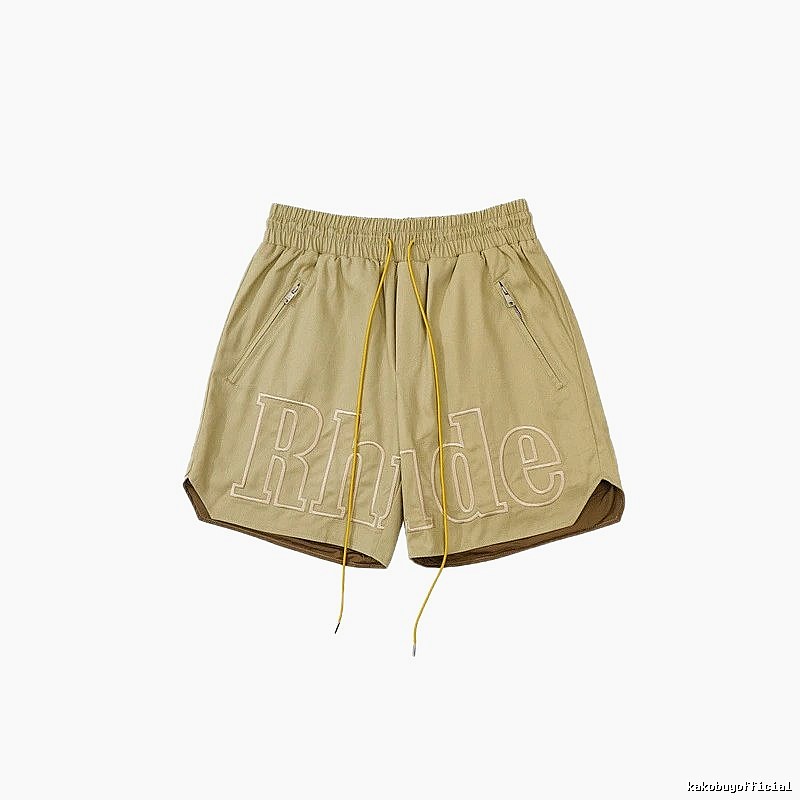 RHUDE casual khaki shorts