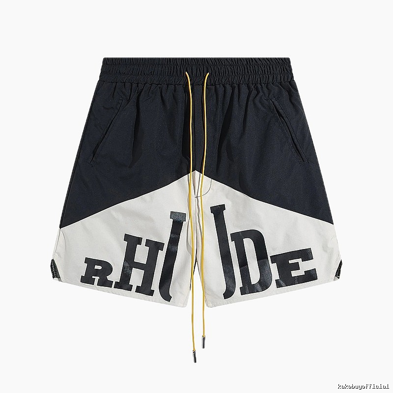 RHUDE Color-blocking Trendy Brand Shorts