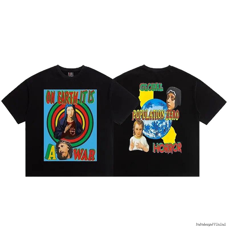 SAINT Religious Print Vintage Style Black T-Shirt