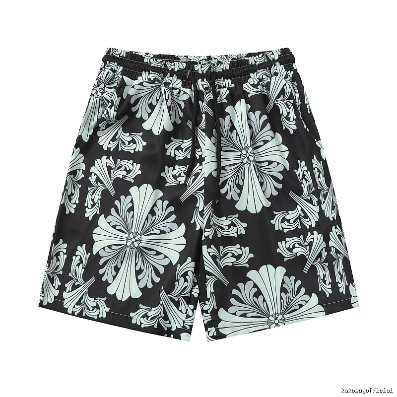 Shorts Styling Black Floral Button Shirt Resort Wear
