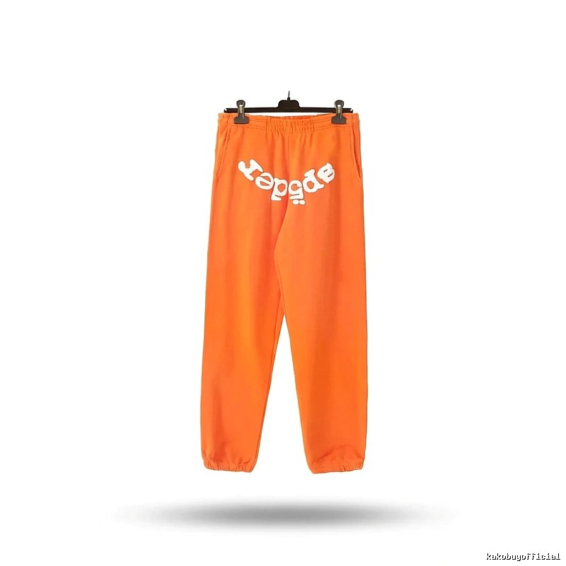 Sp5der Orange Trendy and Cool Casual Pants