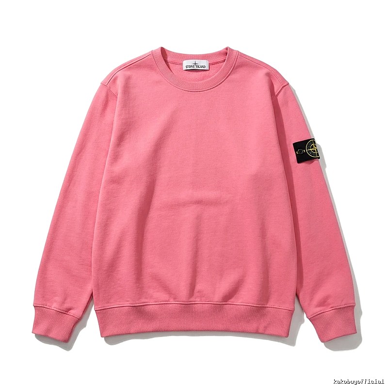 Stone Island basic pink sweatshirt