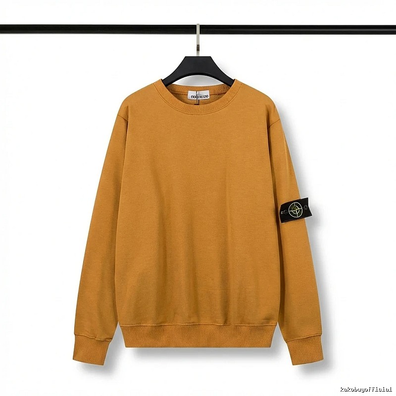 Stone Island Basic Style Trendy Brand Turmeric Hoodie
