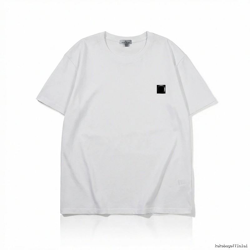 Stone Island minimalist style white T-shirt