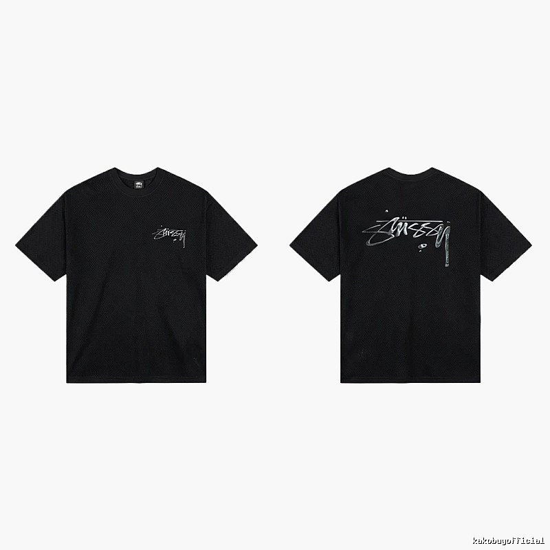 Stussy basic style minimalist black T-shirt