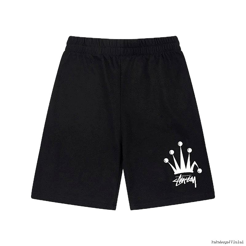 Stussy Crown Trendy Cool Black Shorts
