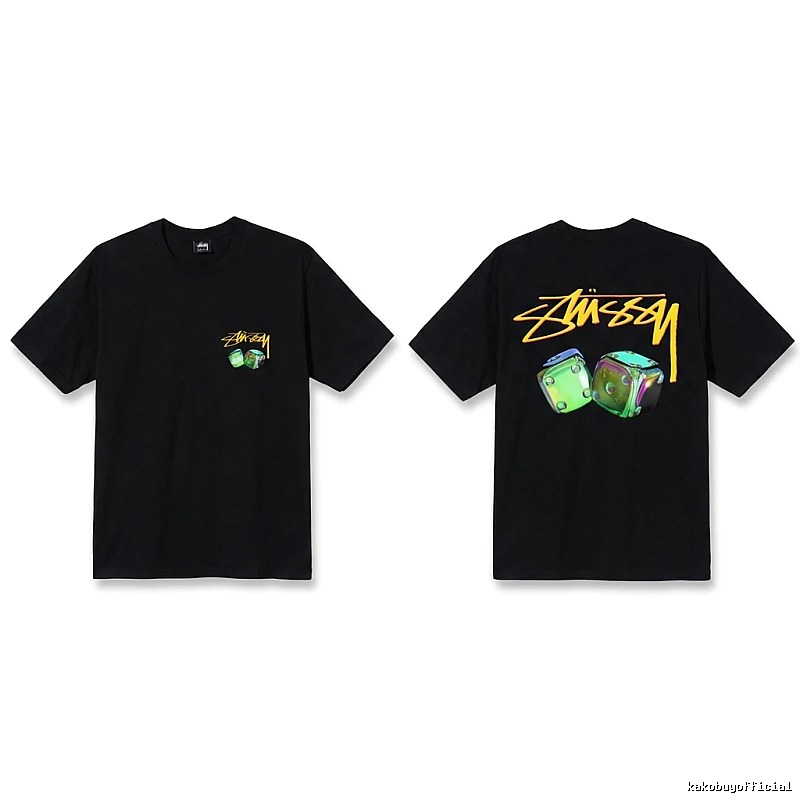 Stussy Dice Print Black T-shirt