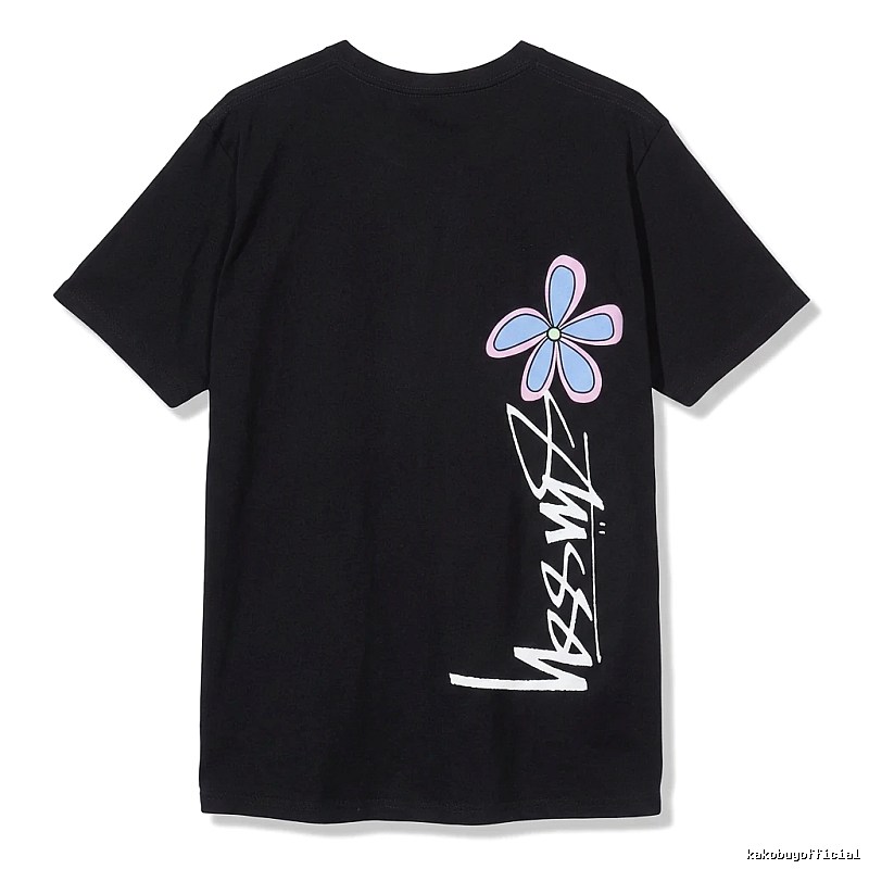 Stussy Floral Style Black T-shirt