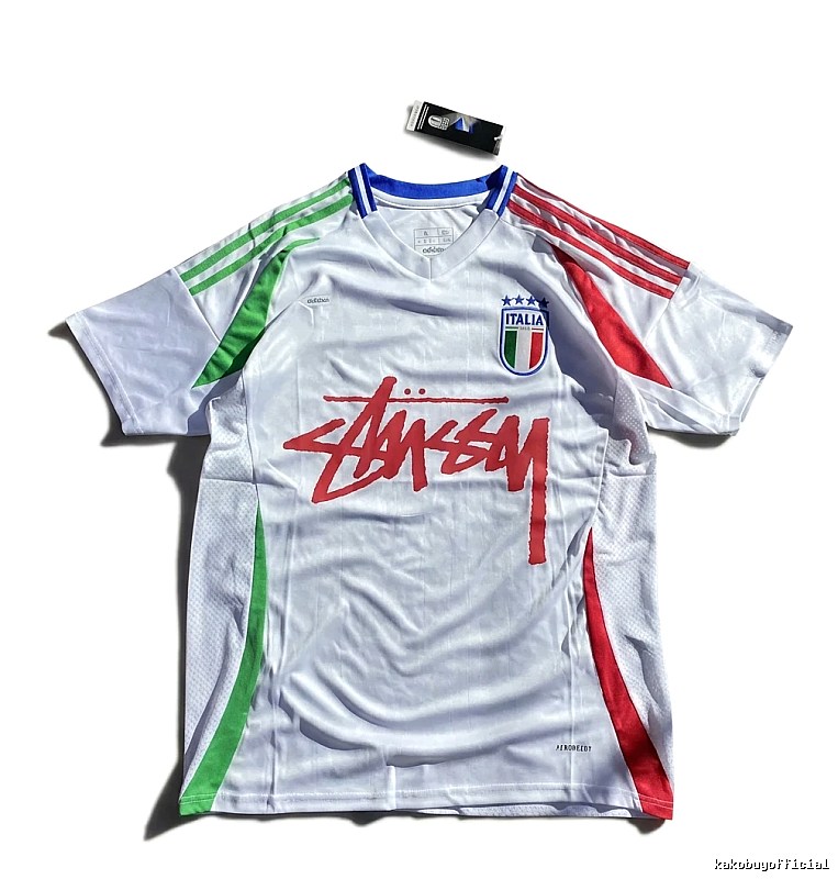 Stussy Italy Team Retro Style White T-shirt
