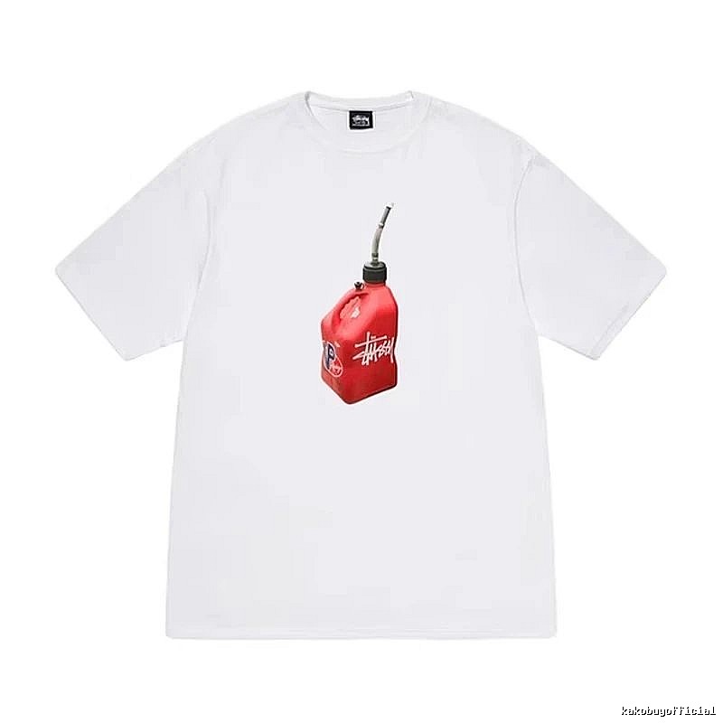 Stussy Patterned Graphic T-shirt Black White Stussy with Polished Detail
