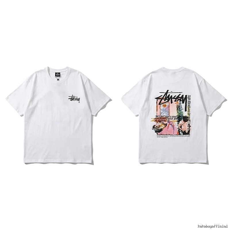 Stussy - printed casual white T - shirt