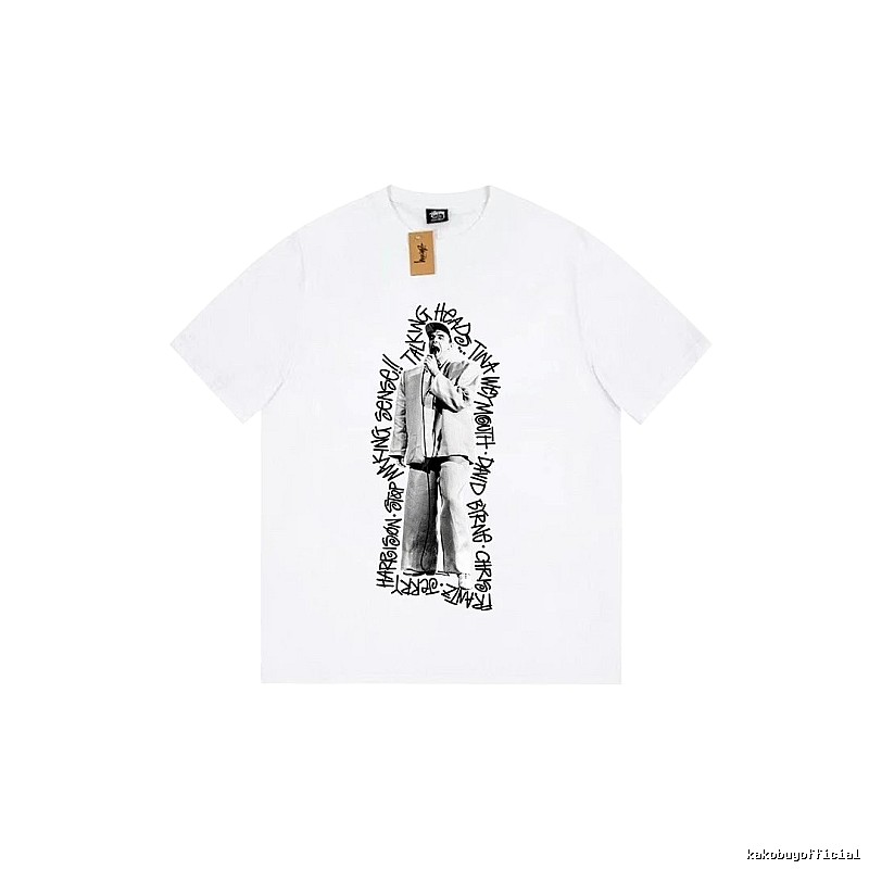 Stussy Resort Graphic T-shirt Black White Stussy for Travel Looks