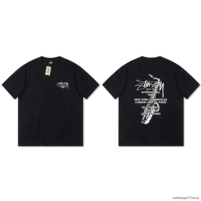 Stussy trendy and cool style black T-shirt