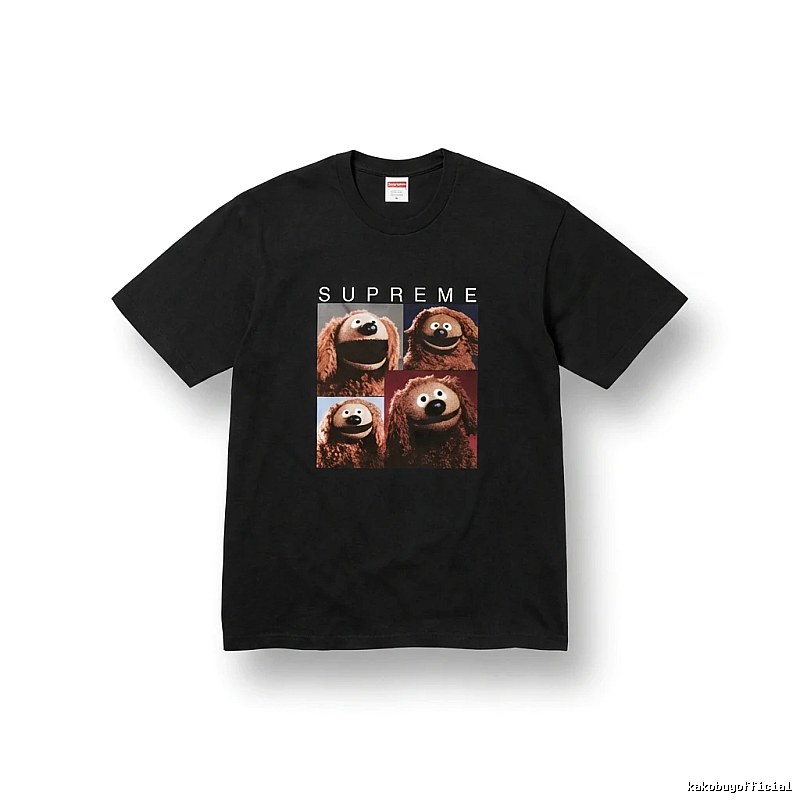 Supreme Cartoon Style Black T-shirt