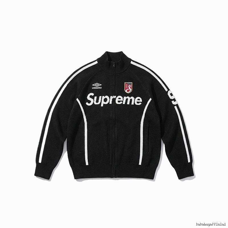 Supreme co-branded sporty black coat