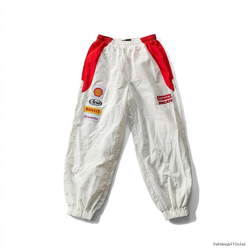 Supreme Co-branded Sporty White Pants