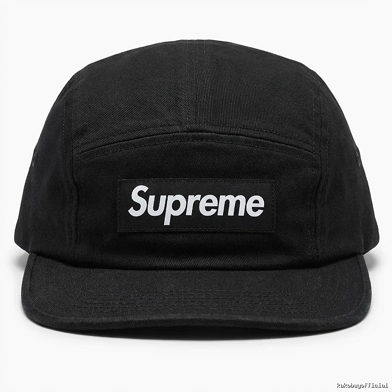 Supreme minimalist style black hat