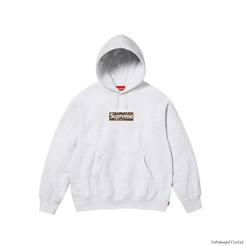 Supreme Resort Logo hoodie Gray Red Oversized for Travel Looks