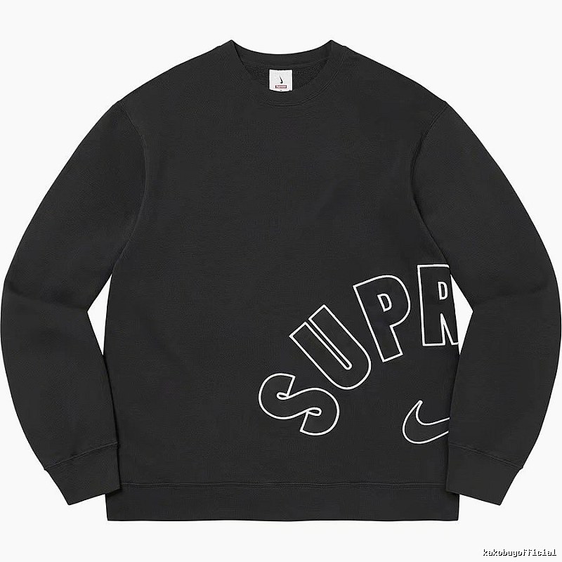 Supreme Resort Logo hoodie Gray Red Oversized with Premium Look