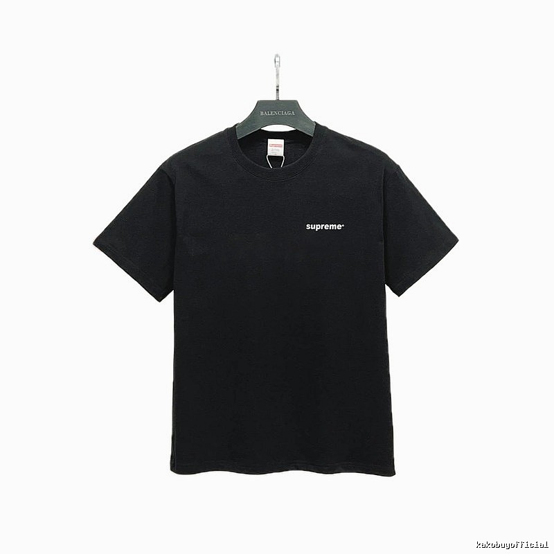Supreme Small Logo Series Street Style Black T-Shirt