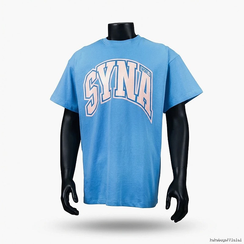 SynaWorld Alphabet Style Blue T-shirt