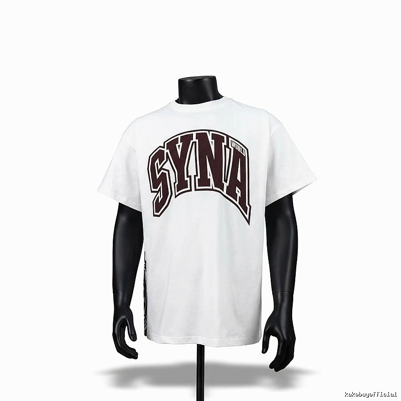 SynaWorld Alphabet Trend White T-shirt
