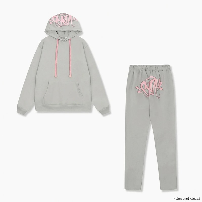 SynaWorld Graffiti Style Light Gray Suit