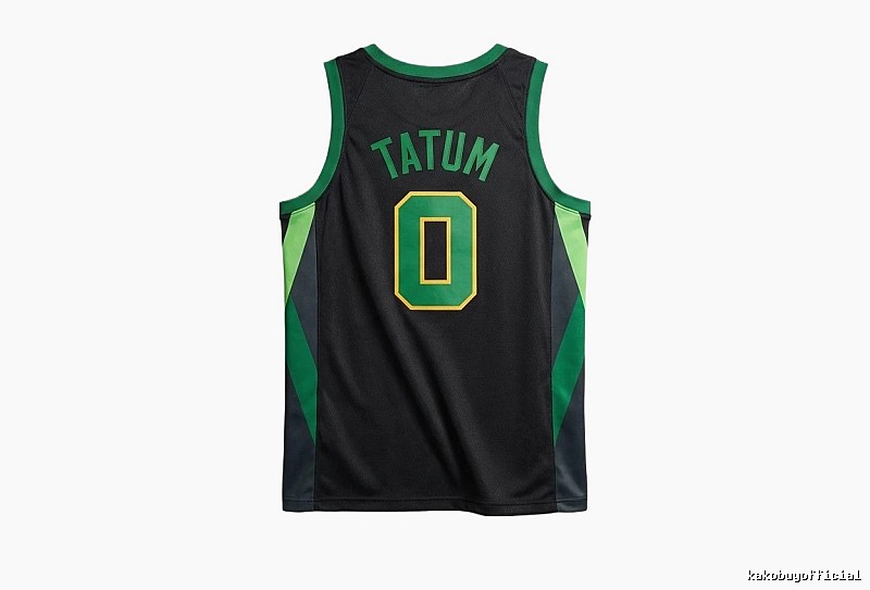 Tatum series black and green trendy brand jerseys
