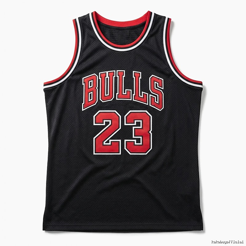The classic sports style black jersey of the Michael Jordan.